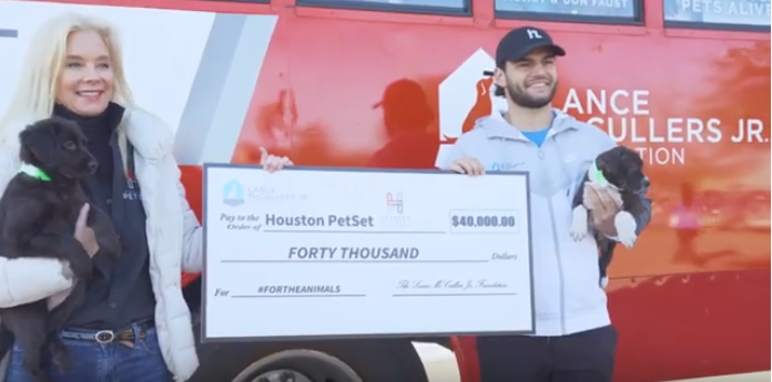 Houston Petset & The Lance Mccullers Jr. Foundation’s Partnership #fortheanimals